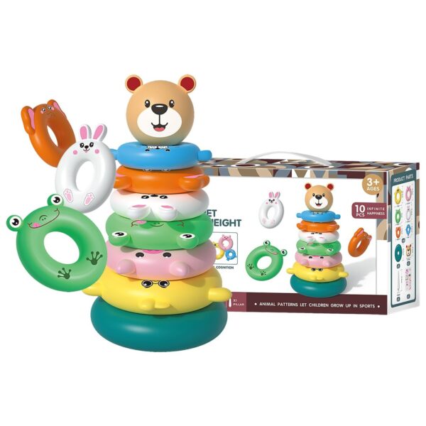 Μπεμπέ Εκπαιδευτική Πυραμίδα Ζωάκι 26x16x8cm ToyMarkt 941140