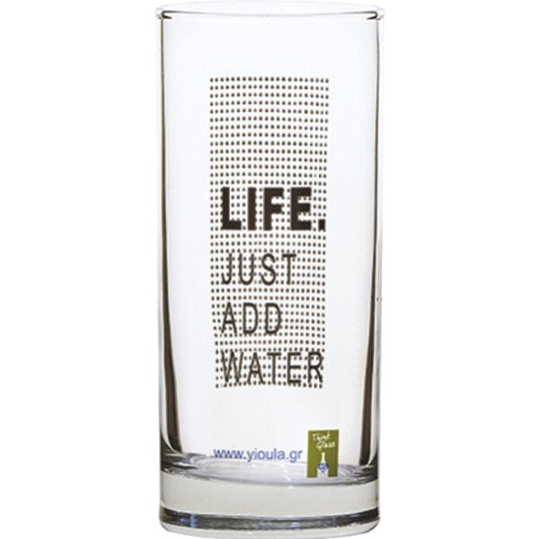 Σετ 6 ποτήρια νερού 27cl Life Just Add Water