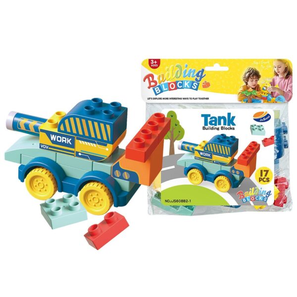Τουβλάκια Τανκ 17 Τεμ. 3+ Ετών 19x22cm ToyMarkt 95454