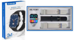 Σετ Smartwatch με 3 λουράκια - WISME-X52 - 750612 - Silver - Image 2