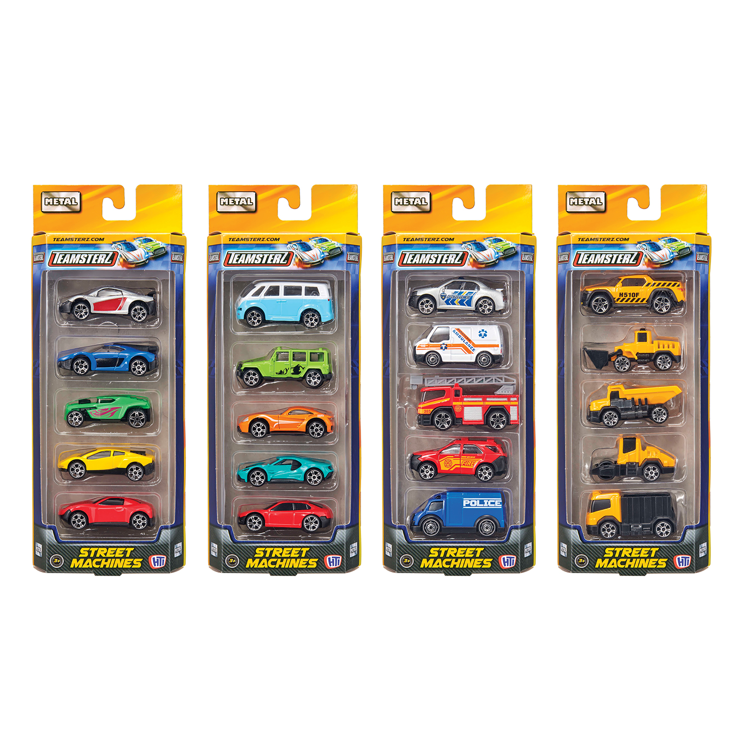 753516212-67d93faf622b625e00a61f6d_1742293038 Teamsterz Street Machines Με 5 Αυτοκινητάκια Die-Cast Για 3+ Χρονών - Image 1