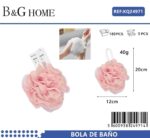 Σφουγγάρια μπάνιου δίχτυ σε σετ 5Χ - Pink - 24971 - Image 2