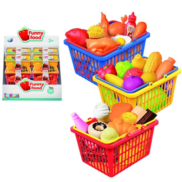 Καλαθάκι Κουζινικά Μικρό Funny Food 16x9x12cm ToyMarkt 971274