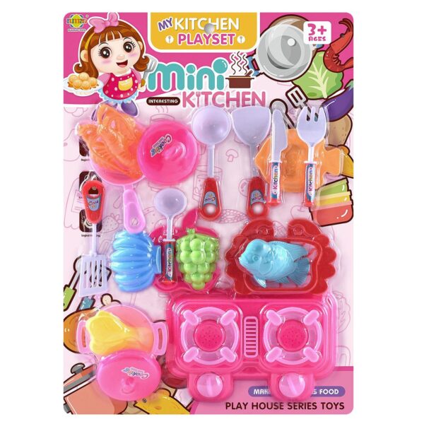 Κουζινικά Mini Kitchen Καρτέλα 31x43x5cm ToyMarkt 971296