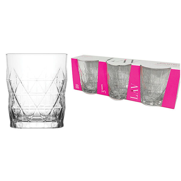 Σετ 3 ποτήρια ουίσκι 345ml