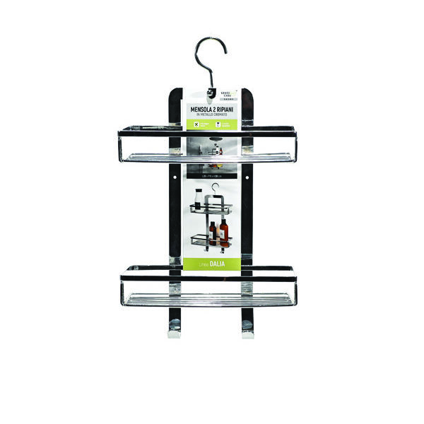 Μεταλλική ραφιέρα μπάνιου 26x 38 cm