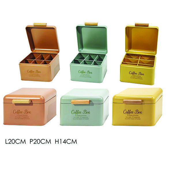 Τσίγκινη θήκη για καφέ-τσαι