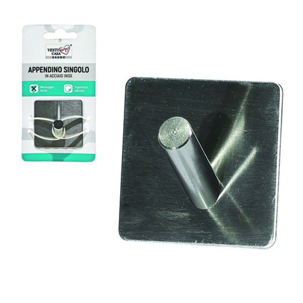 Αυτοκόλλητο κρεμαστράκι inox