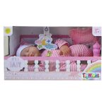 Ξαπλωμένο Μωράκι 35cm Μπαταρίας 36x20x12cm ToyMarkt 98213 - Image 2