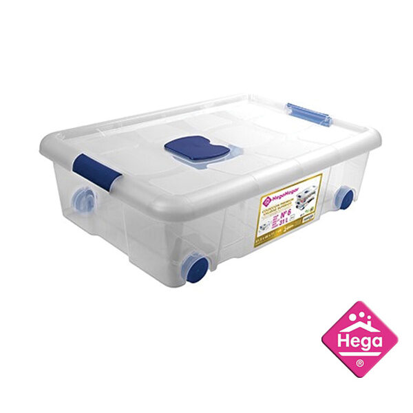 Πλαστικό κουτί αποθήκευσης με ρόδες 31lt