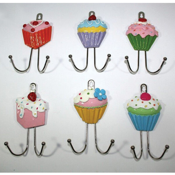 Μεταλλική κρεμάστρα Cupcake με 2 γαντζάκια