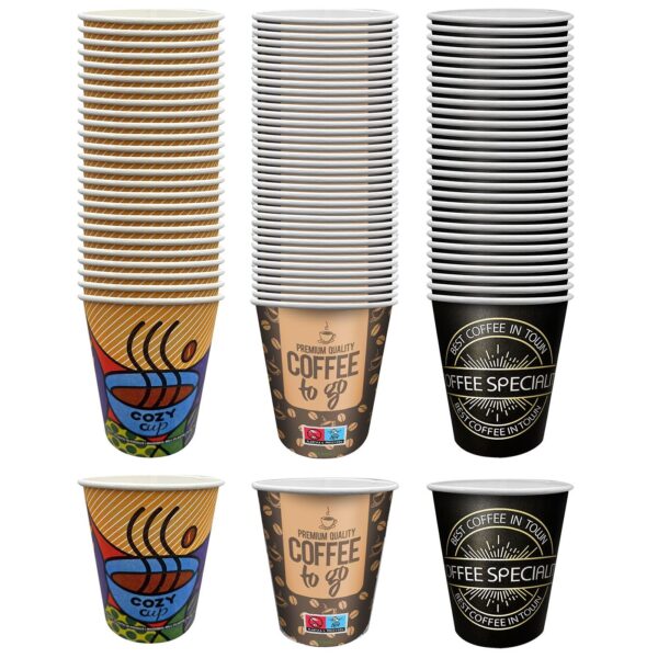 Ποτήρι Χάρτινο 8oz 50τεμ 9x8cm 240ml (8oz) Homie 1001968