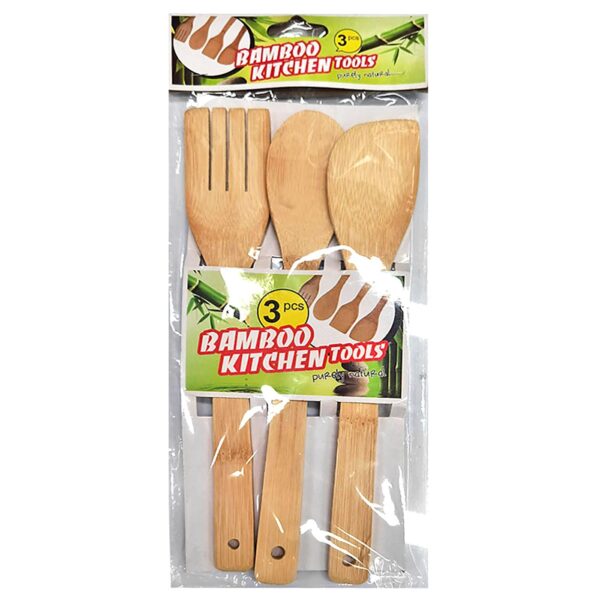 Κουτάλες Bamboo σετ=3 τεμ 28cm Homie 1002133