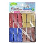 Μανταλάκια Ξύλινα Μικρά πακ=24τεμ 4,5cm Homie 1002143 - Image 2