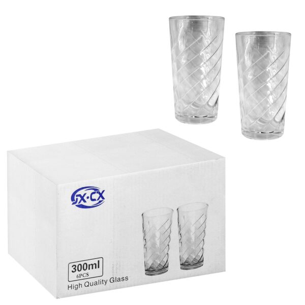 Ποτήρι Ανάγλυφο Σχέδιο 12,8x7,2cm 300ml Homie 1002155