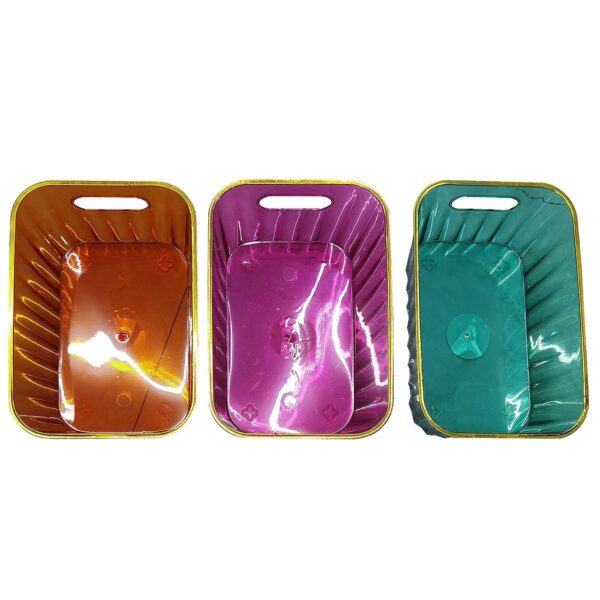 Καλάθι Αποθήκευσης Διάφανο Μονόχρωμο 20x14x9cm Homie 1011147