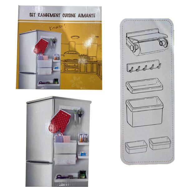 Σετ Οργάνωσης με Μαγνητικά Ράφια Κουτί=26x26x9cm Homie 101890