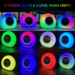 Ασύρματο ηχείο Bluetooth LED & ψηφιακό ρολόι - P11 - 810804 - Image 3