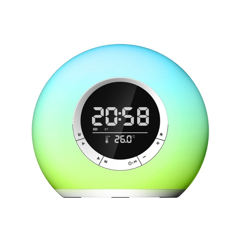 810804 Ασύρματο ηχείο Bluetooth LED & ψηφιακό ρολόι - P11 - 810804 - Image 1