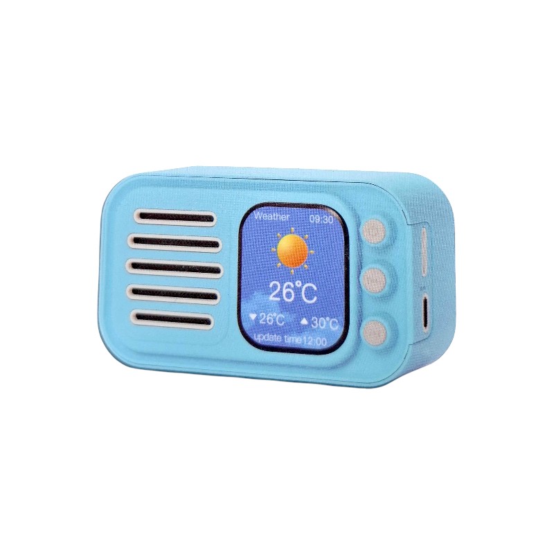 811788-1 Ασύρματο ηχείο Bluetooth με οθόνη - WS-501 - 811788 - Blue - Image 1