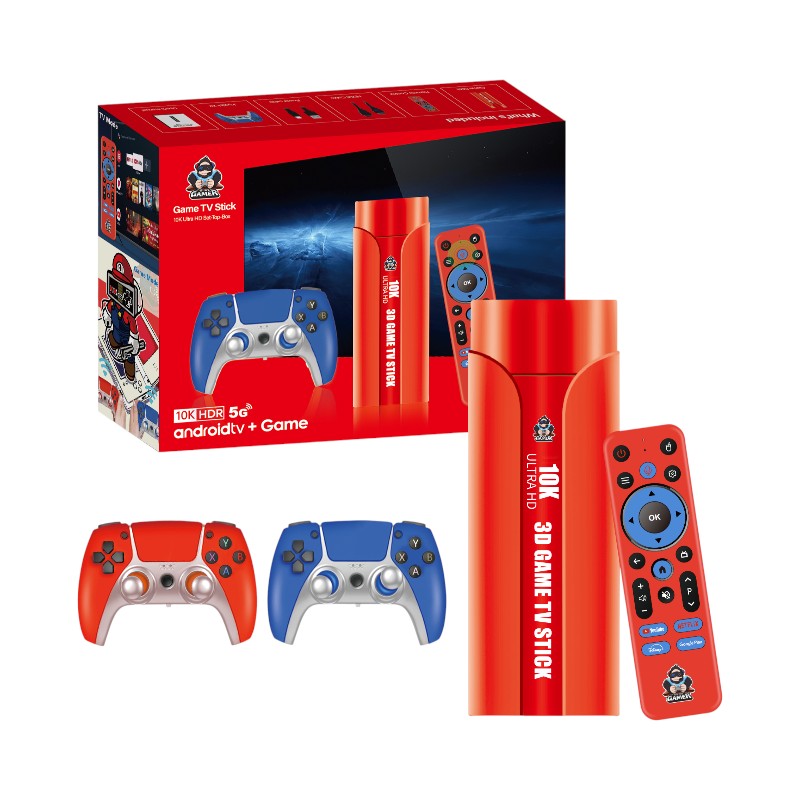 812938 Φορητή κονσόλα παιχνιδιών Stick & Android TV Box με 2 χειριστήρια - G1 - 812938 - Image 1