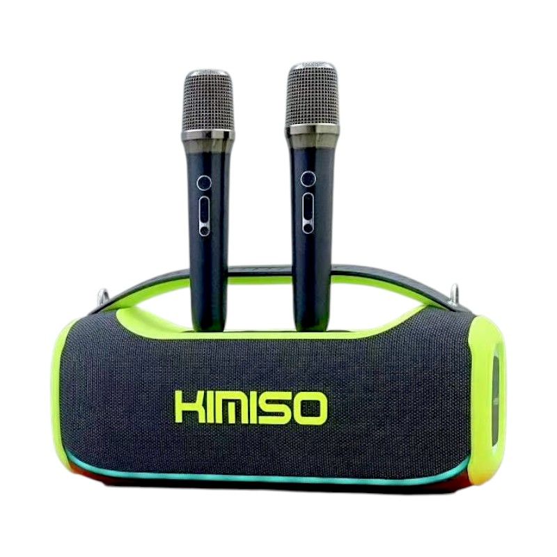 813782-4 Ασύρματο ηχείο Bluetooth με 2 μικρόφωνα Karaoke - KMS-807 Pro - 813782 - Green - Image 1