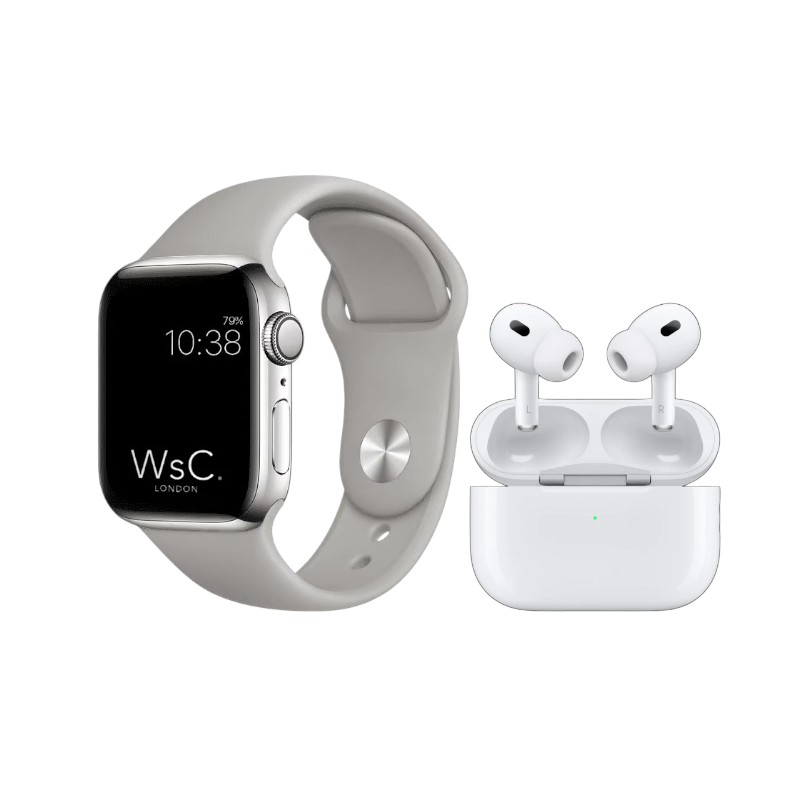 814086-3 Σετ Smartwatch με ασύρματα ακουστικά Bluetooth & 7 λουράκια - S3000 Pro - 814086 - Grey - Image 1