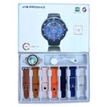 Σετ Smartwatch με 7 λουράκια - V16 Pro Max - 814161 - Orange/Brown - Image 3