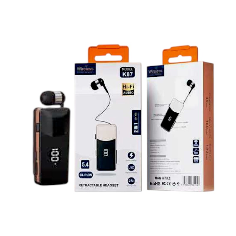 814383-3 Ασύρματο ακουστικό Bluetooth - K87 - 814383 - Black - Image 1