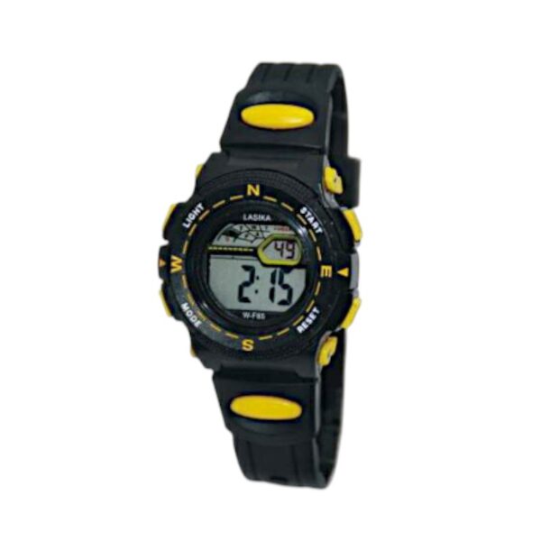 Παιδικό ψηφιακό ρολόι χειρός - LS85 - Lasika - 817421 - Black/Yellow