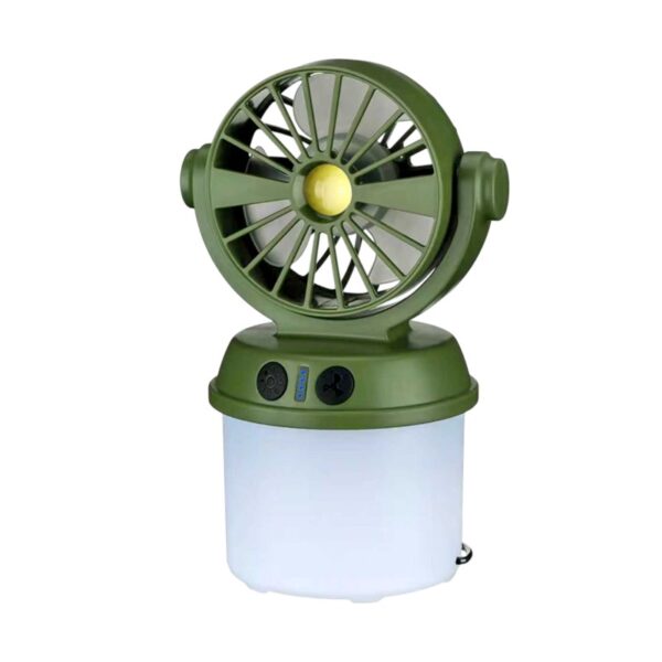 Επαναφορτιζόμενο φαναράκι LED με ανεμιστήρα & ηλιακό πάνελ - 2in1 - CH-F803 - 817568