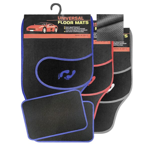 Πατάκια Αυτοκινήτου Μοκέτα 4τεμ (2 Μεγάλα 63x43cm+2 Μικρά 43x30cm) Homie 10867