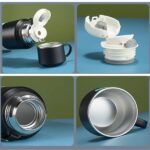 Φορητό παγούρι-θερμός με φλιτζάνι - 800ml - CF8279 - 882799 - Black - Image 2