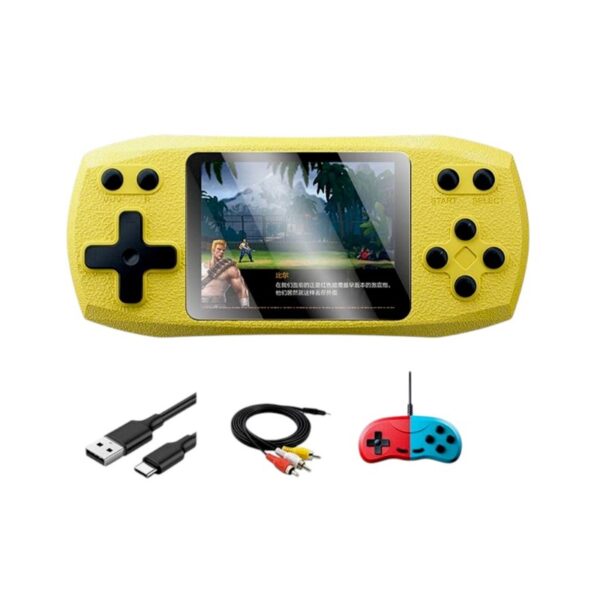 Φορητή κονσόλα παιχνιδιών με χειριστήριο - 620 in 1 - 884416 - Yellow