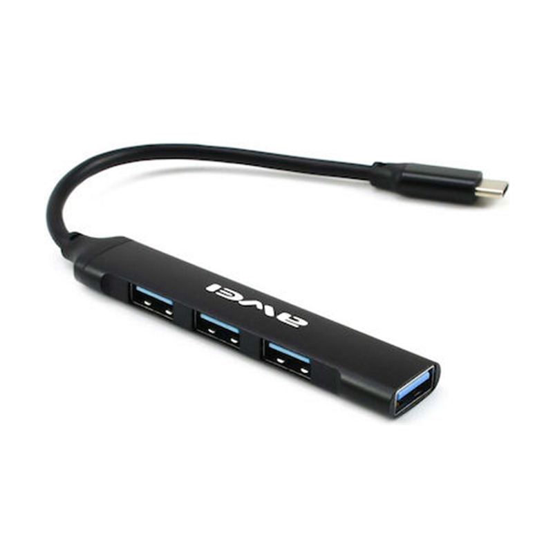 888056 Αντάπτορας USB Hub με 4 θύρες - CL-150T - USB Type-C - AWEI - 888056 - Image 1