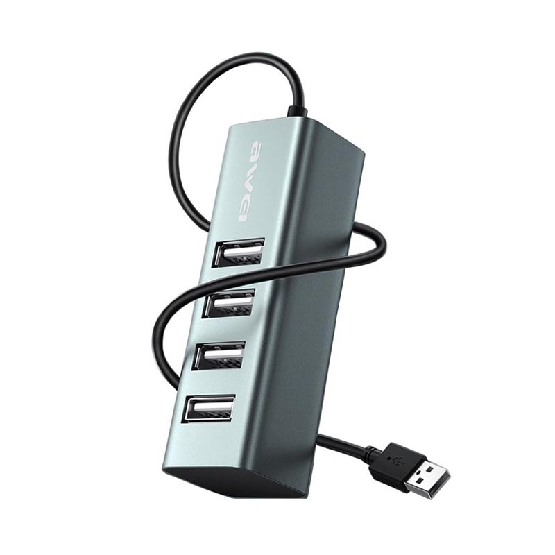 888063 Αντάπτορας USB 2.0 Hub με 4 θύρες - CL-122 - AWEI - 085434 - Image 1