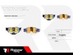 Μάσκα μοτοσυκλέτας Motocross - R9-MX101 - 350001 - Blue - Image 2