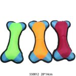 Υφασμάτινο παιχνίδι σκύλου κόκκαλο - 28x14cm - 12pcs - 550812 - Image 2
