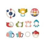 Σετ βρεφικές κουδουνίστρες & μασητικά - 11pcs - 532-12 - 917396