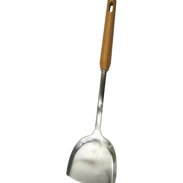 Μεταλλική σπάτουλα με ξύλινη λαβή