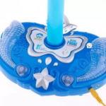 Παιδικό μικρόφωνο καραόκε διπλό με σταντ - 8801-L - 922277 - Blue - Image 3