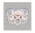 Φωτιστικό οροφής LED - Πλαφονιέρα με Dimmer - 5136-8WH+RGB - 943710 - Image 2