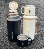 Φορητό παγούρι-θερμός με κούπα - 650ml - 954149 - Black - Image 2