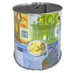 Κουμπαράς Μεταλλικός Ευρώ 12x11,5cm Homie 116786 - Image 2