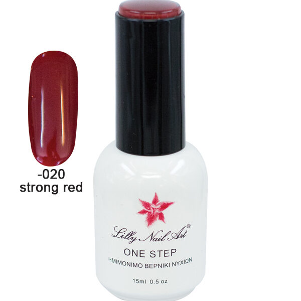 Ημιμόνιμο μανό one step 15ml - Strong red