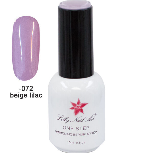 Ημιμόνιμο μανό one step 15ml - Beige lilac