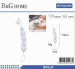 Σφουγγάρια μπάνιου δίχτυ σε σετ 6Χ - Light Blue - 24968 - Image 2