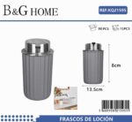 Θήκες κρεμοσάπουνου Dispenser πλαστικές - Σετ 5pcs - Grey - 21595 - Image 2