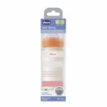 Chicco Γυάλινο Μπιμπερό Well Being Κατά των Κολικών Με Θηλή Σιλικόνης Ροζ 240ml Για 0+ Μηνών - Image 2