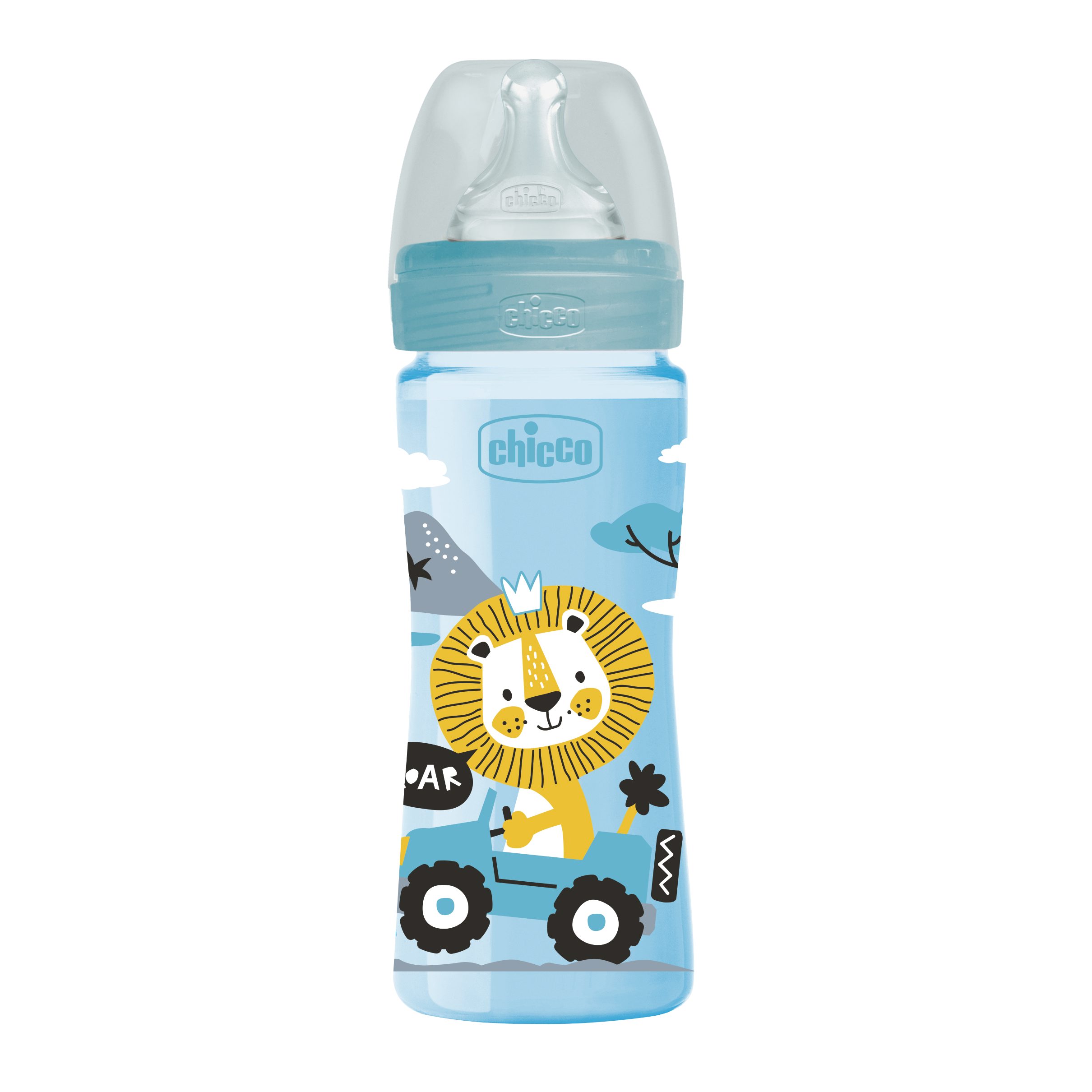 A602862320a-67bc5da55a51892dd73e6d0e_1740398735 Chicco Πλαστικό Μπιμπερό Well Being Κατά των Κολικών Με Θηλή Σιλικόνης Μπλε 250ml Για 2+ Μηνών - Image 1